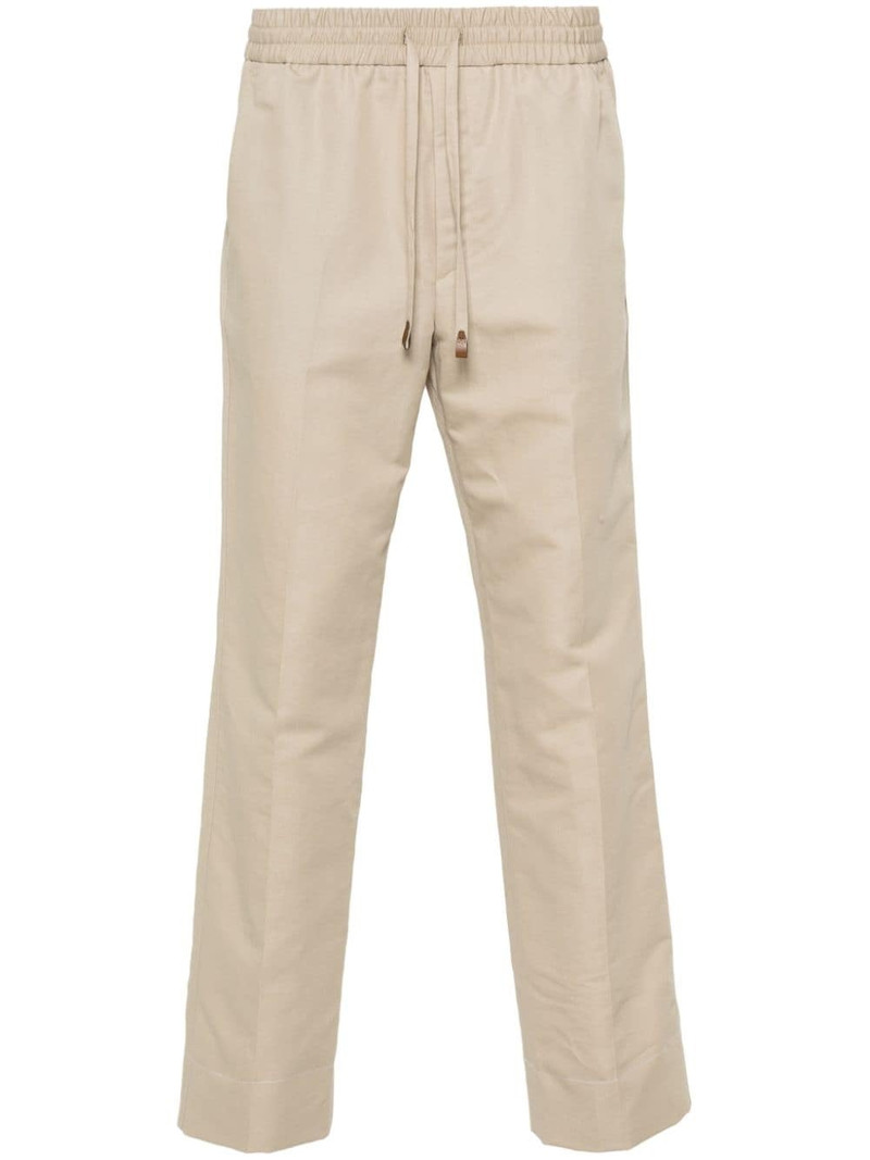 mid-rise tapered chinos 1