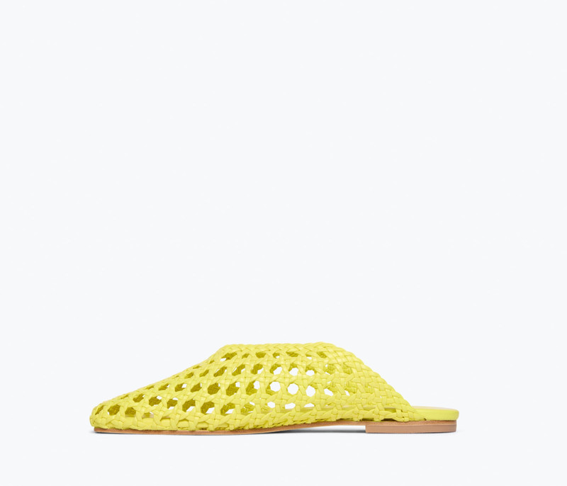 ETTA WOVEN ANKLE LACE-UP FLAT 9