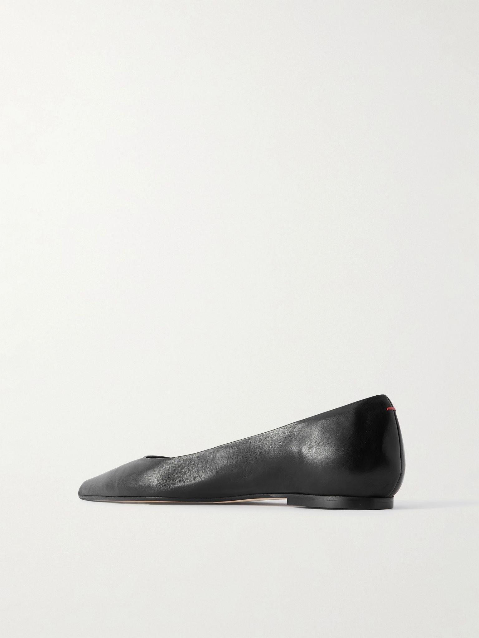 Cassy leather point-toe flats Black - 3