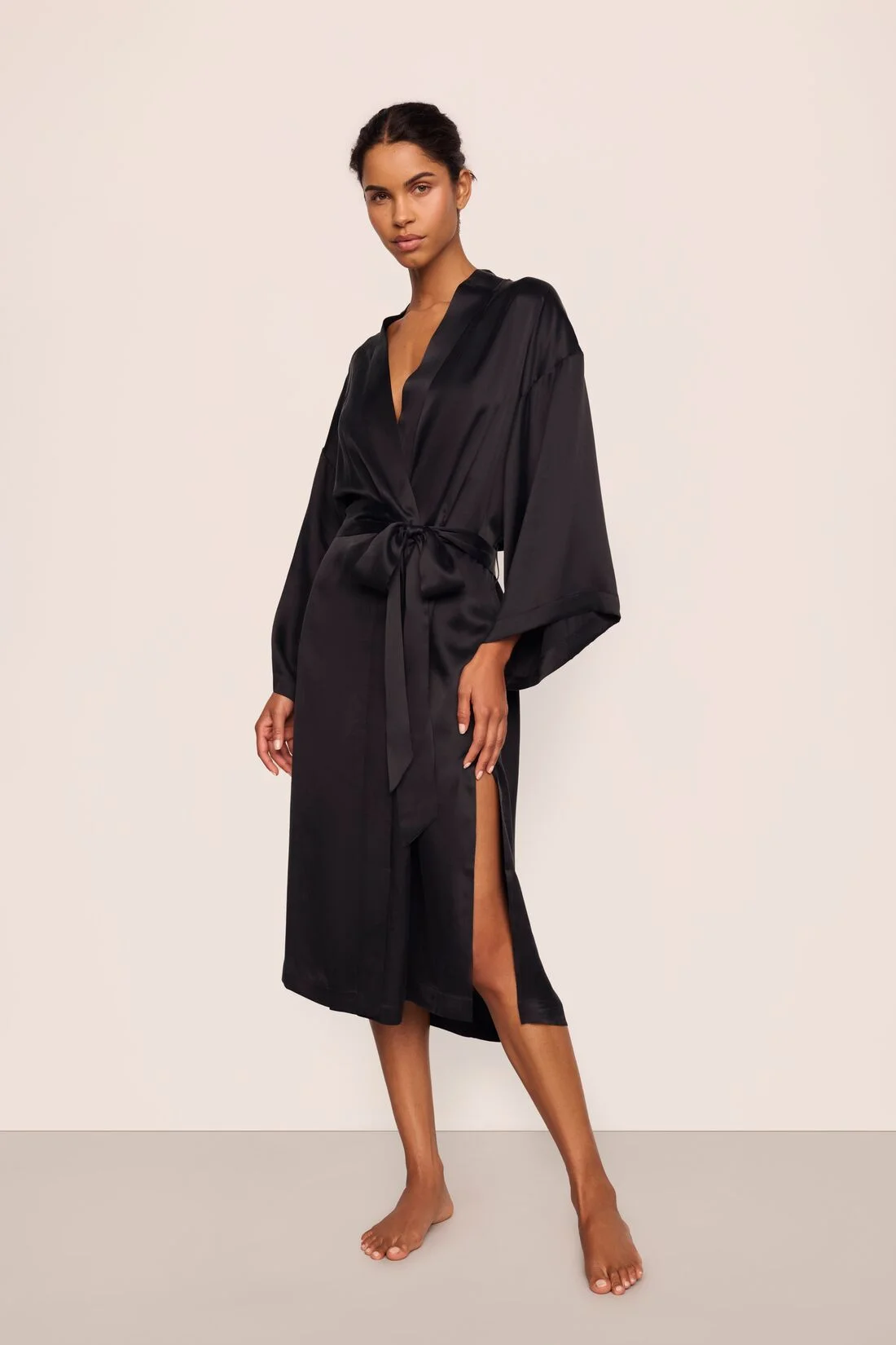 Inez Washable Silk Robe - 1