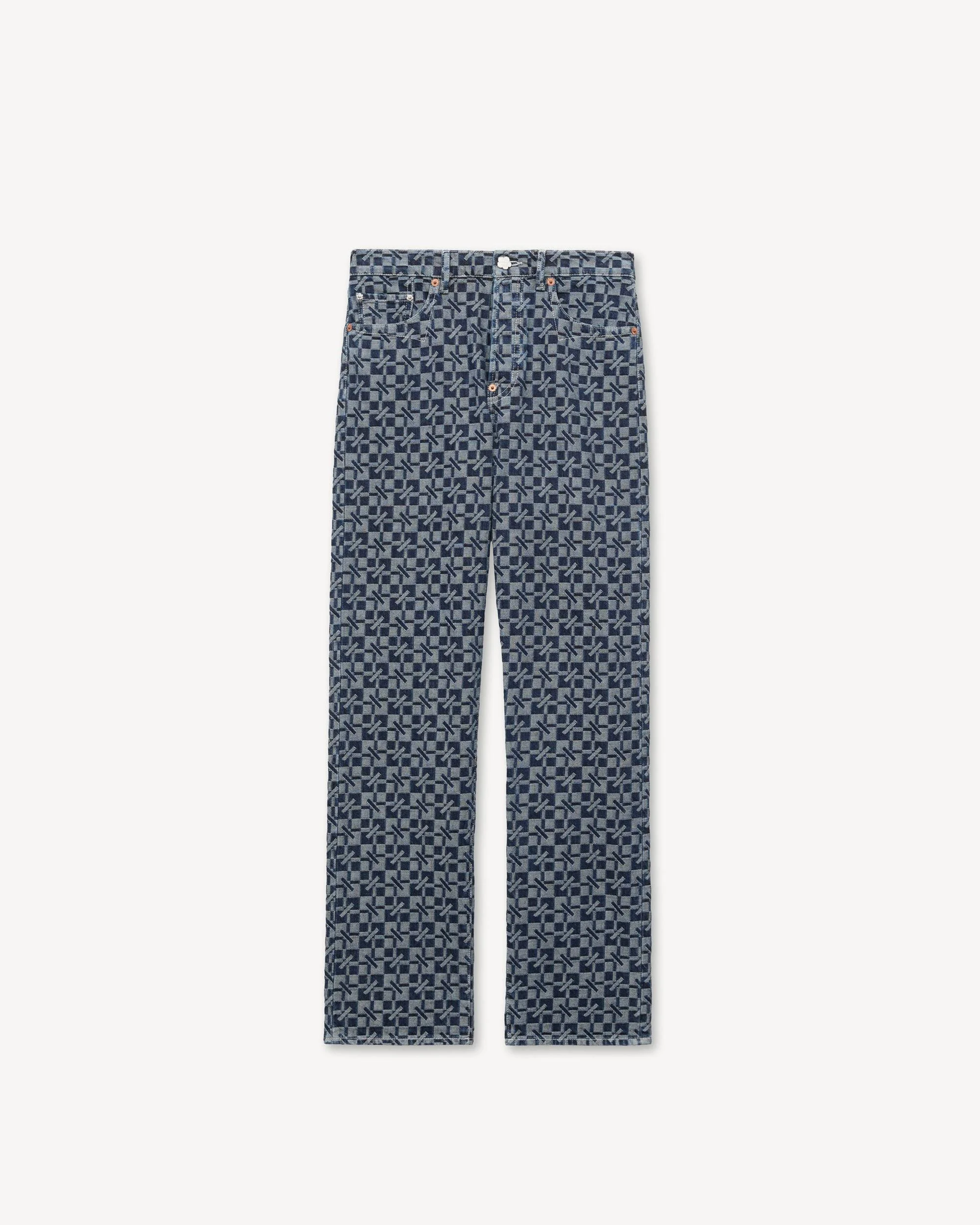 'Kenzogram' straight leg pants in japanese denim - 1