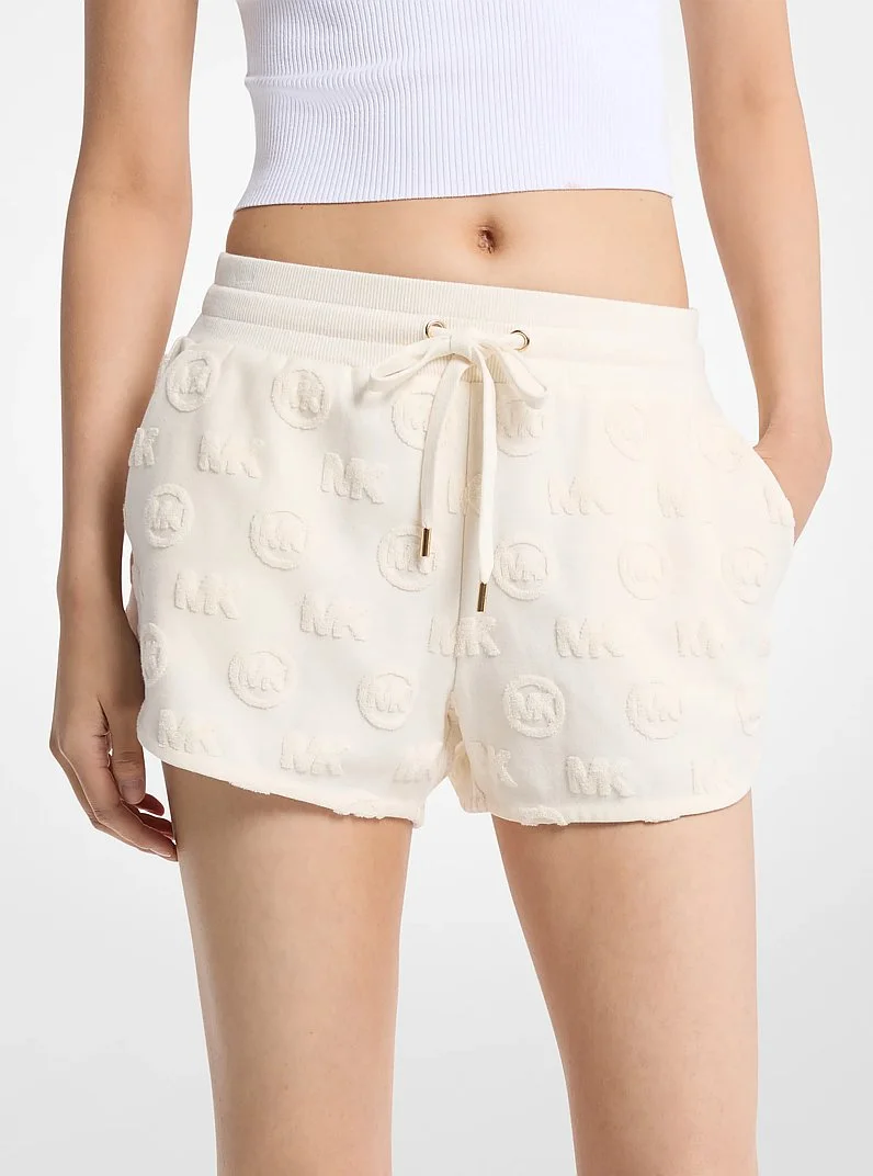 Logo Jacquard Terry Shorts - 1