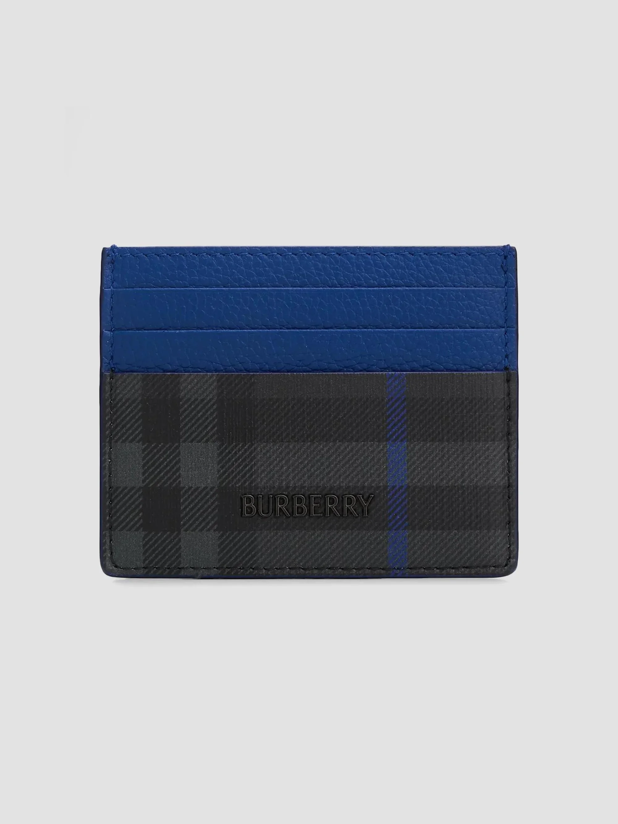 Men's City Check Card Case - Iron Knight - 1