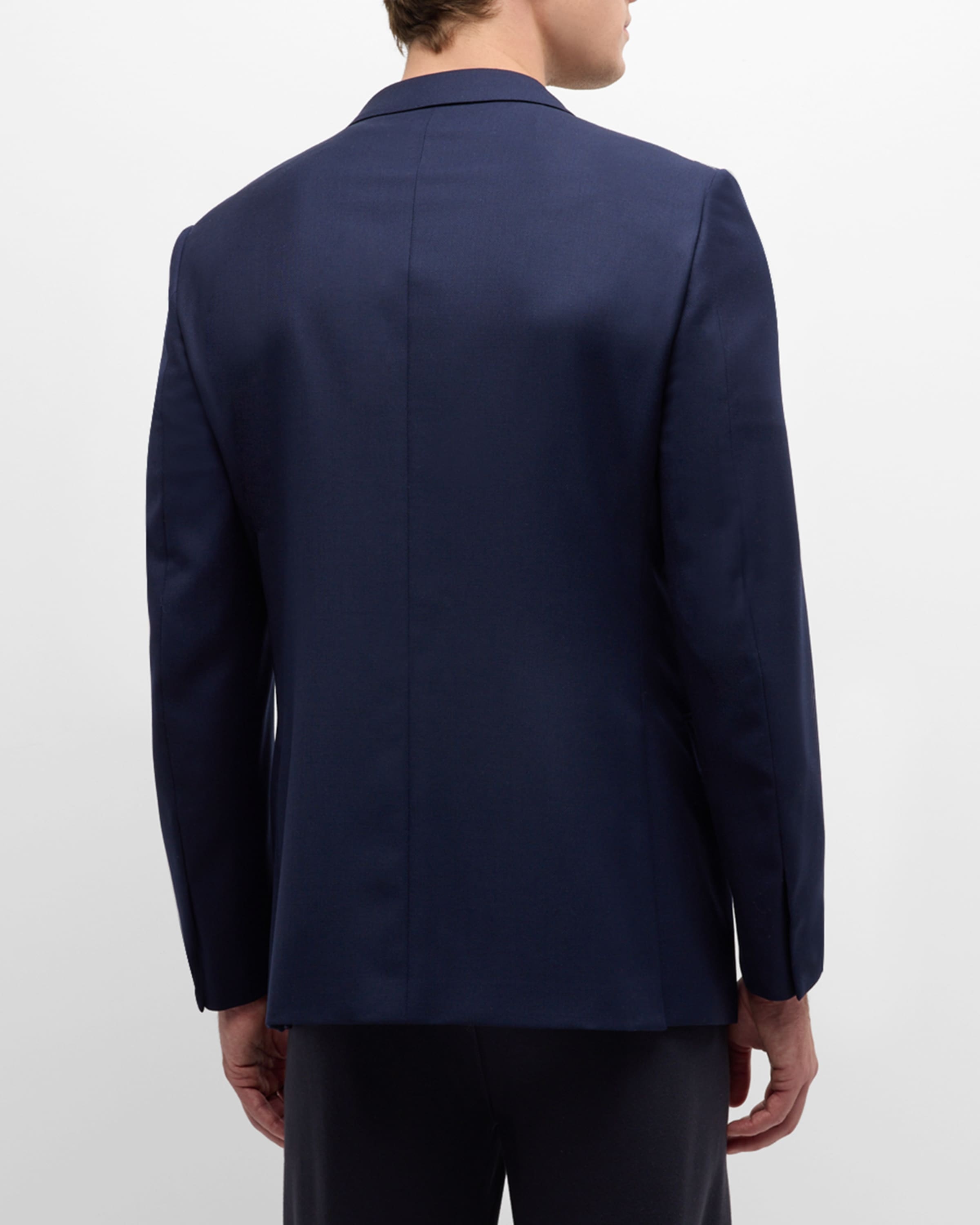 Men's Solid Wool Blazer - 1