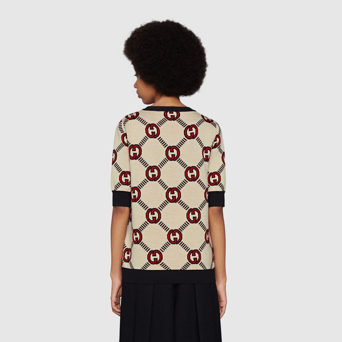 Reversible Interlocking G wool sweater - 5