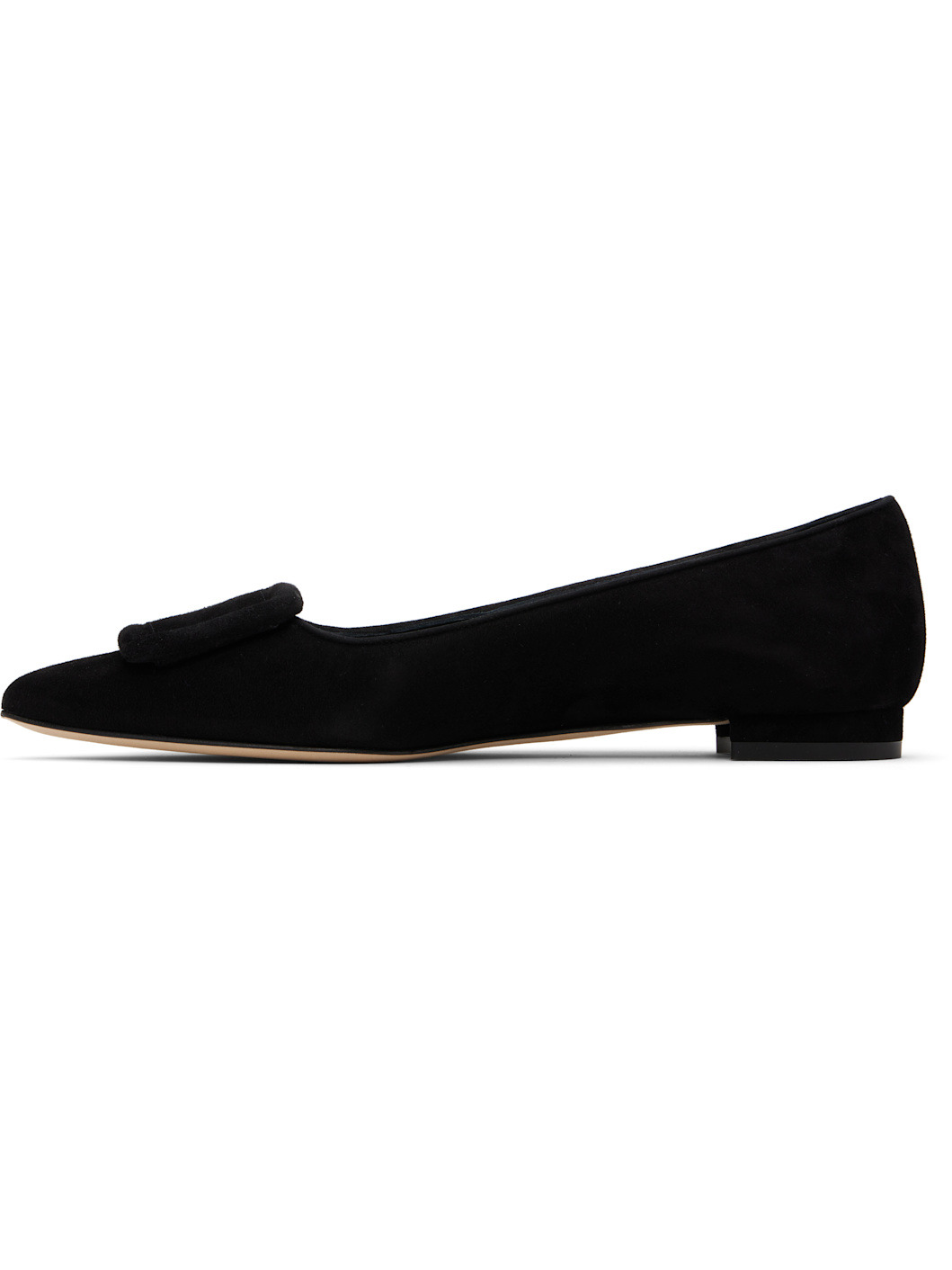 Black Maysale Pump Ballerina Flats - 3