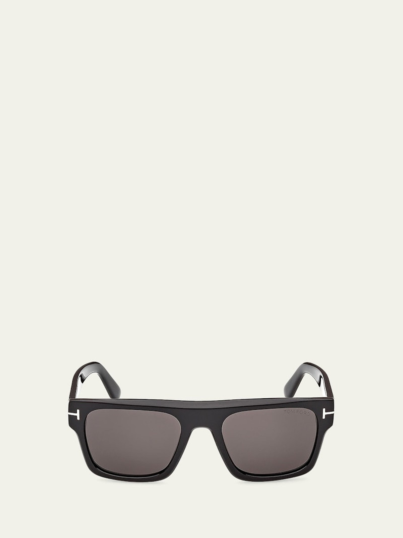TOM FORD Men's Cyrus 02 53mm Square Acetate Sunglasses outlook