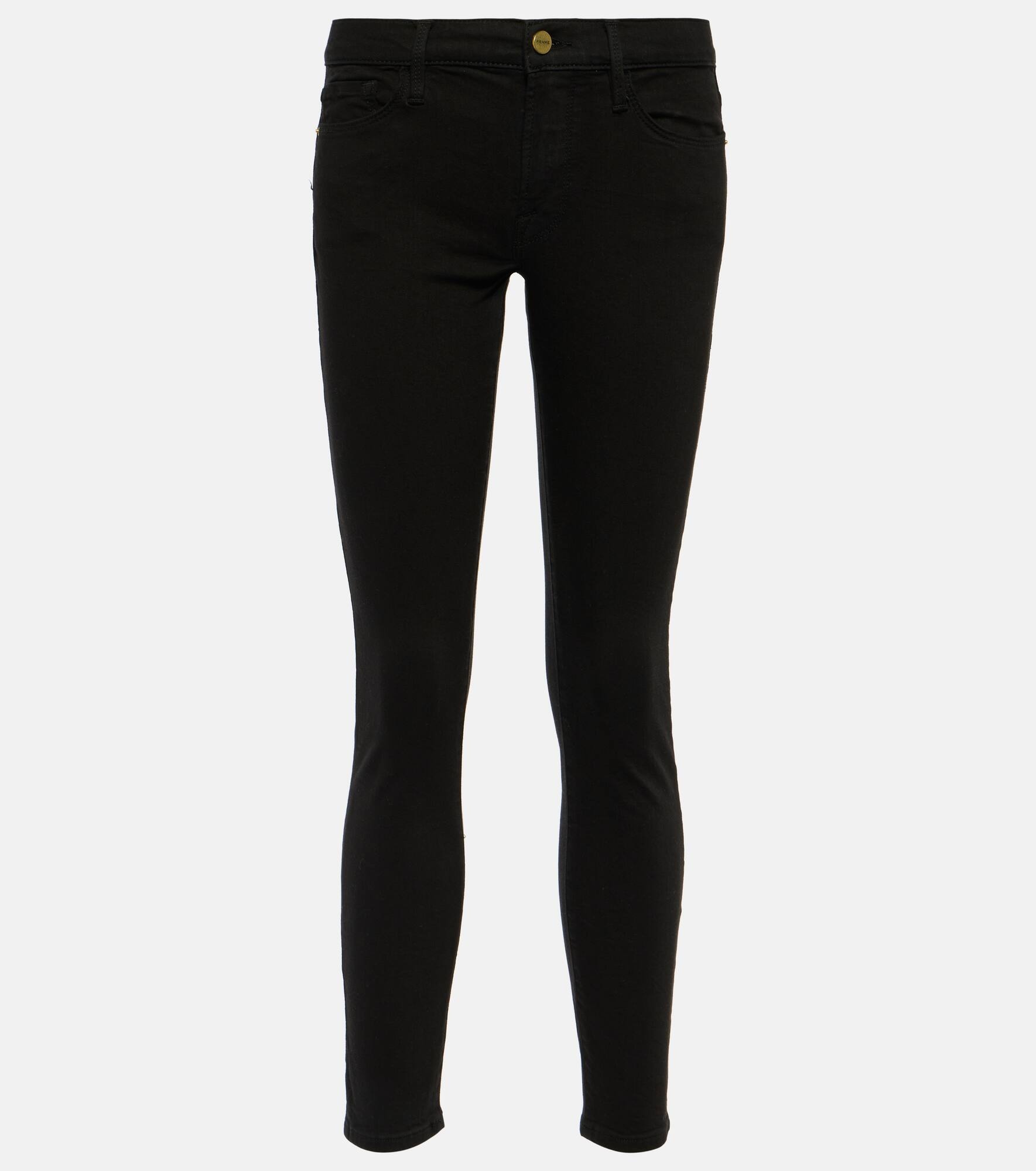 High-rise cropped skinny jeans - 1