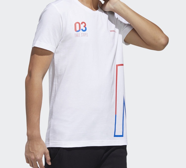 adidas Neo Casual T-Shirt 'White' GK1520 - 3