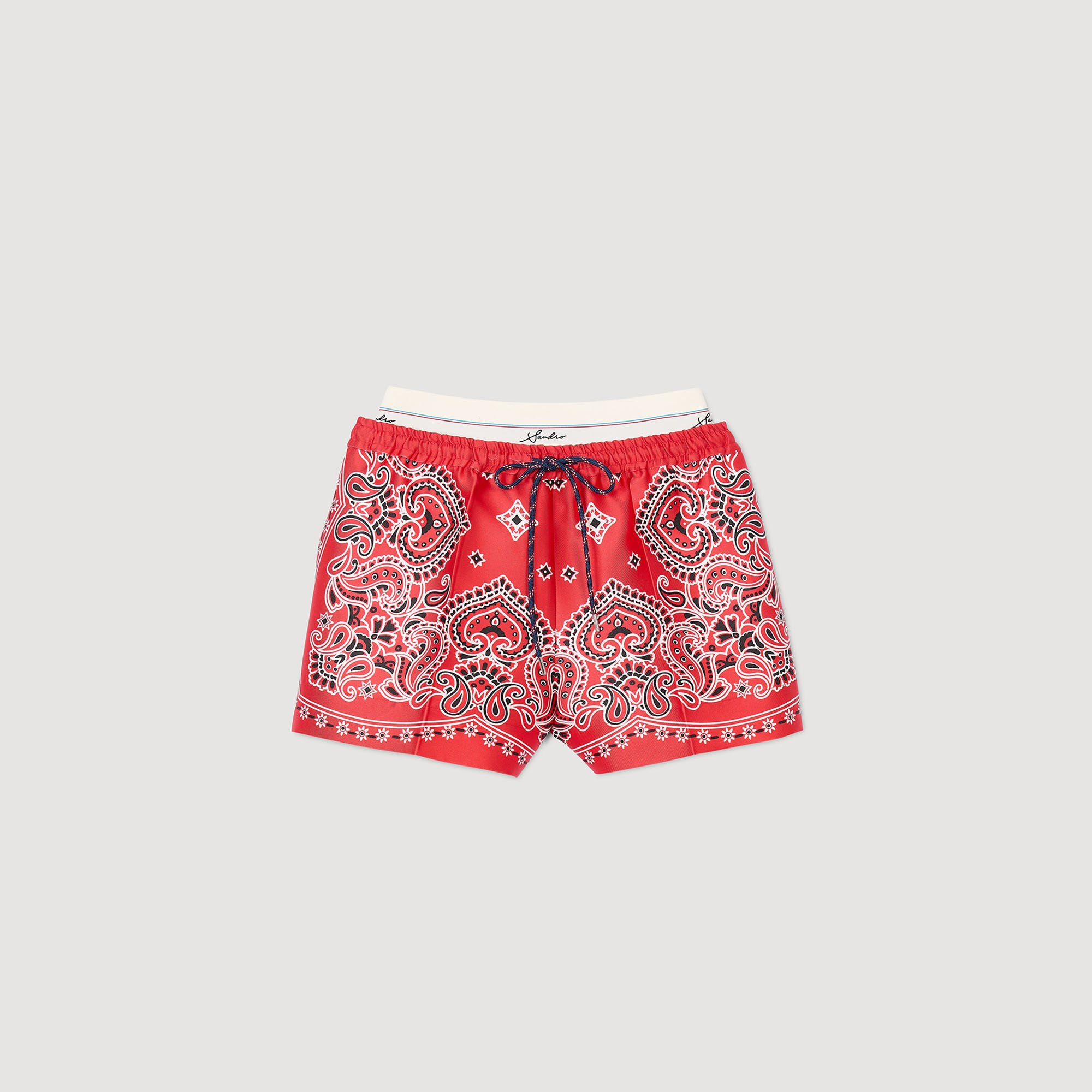 BANDANA PRINT SHORTS - 6