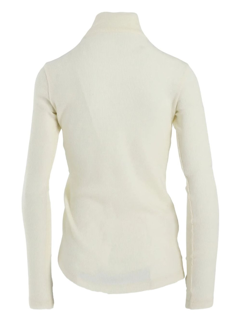 Y's ribbed ruffled top outlook