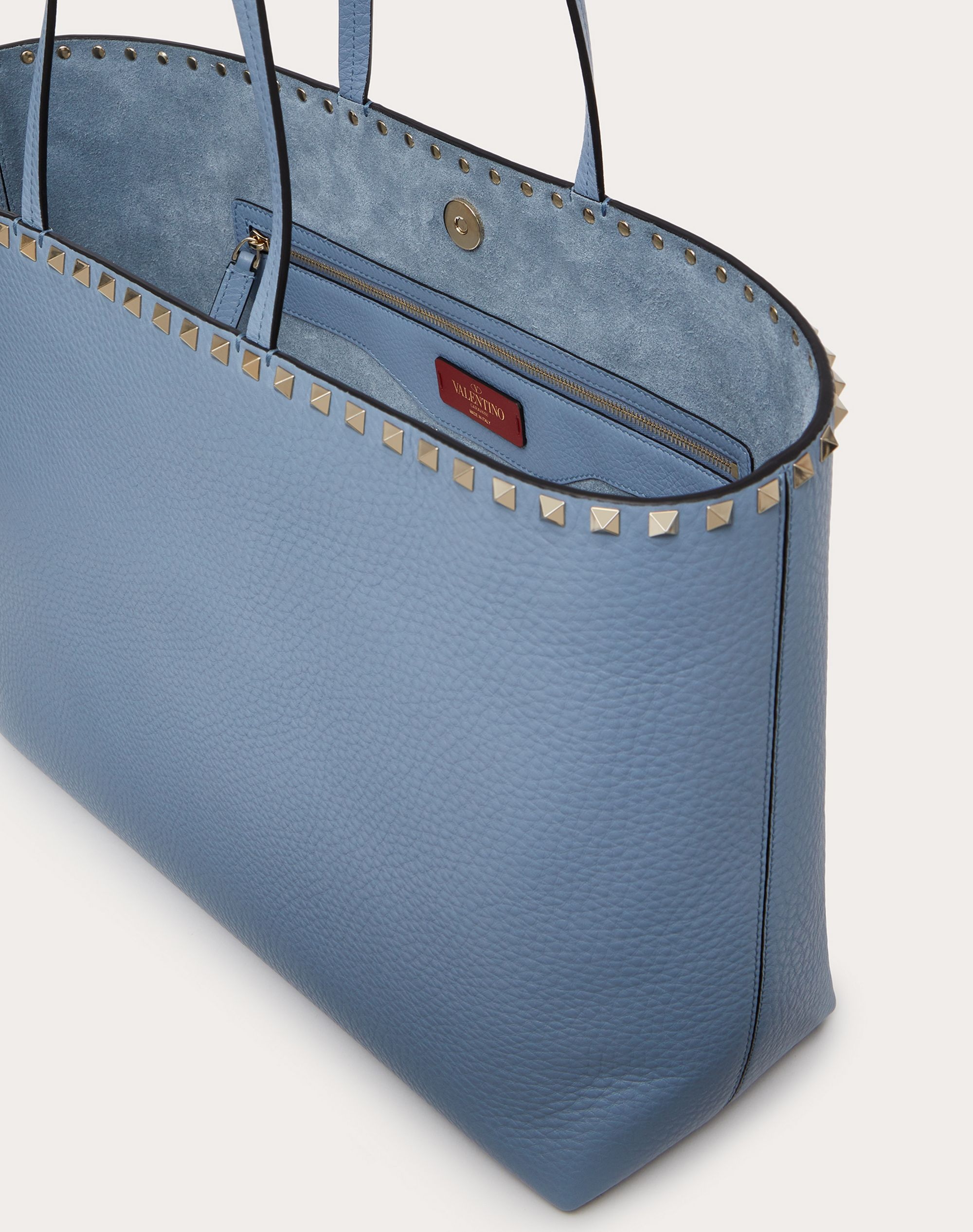 Rockstud Grainy Calfskin Tote Bag - 4