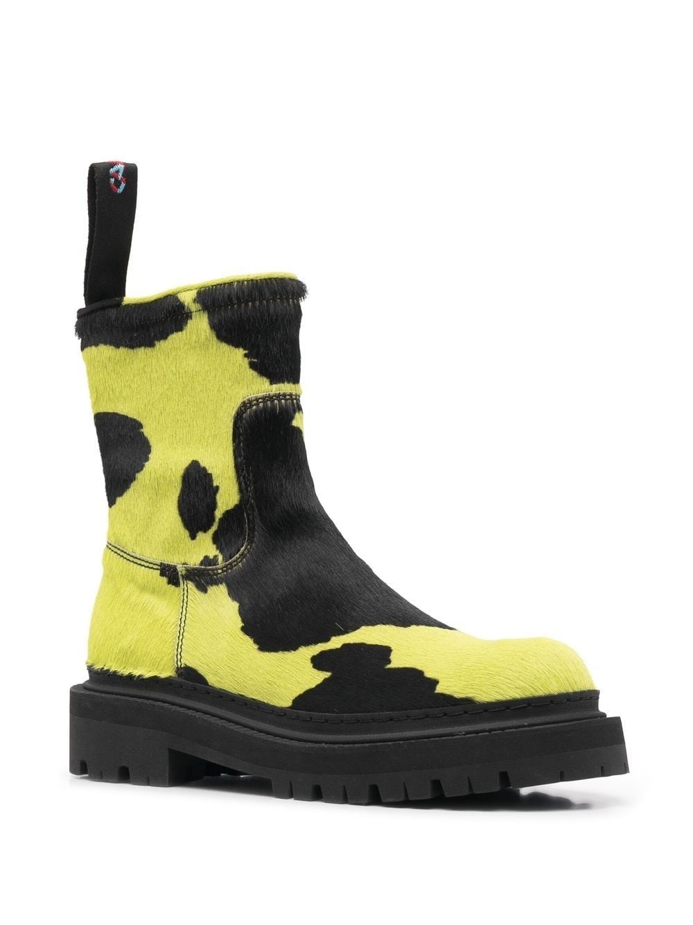 mid-calf textured boots - 2