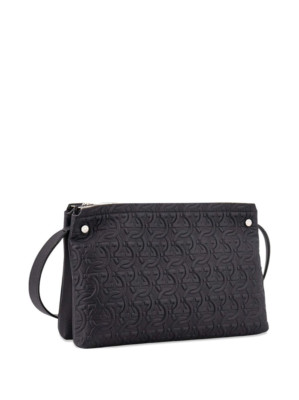 embossed logo shoulder bag - 3