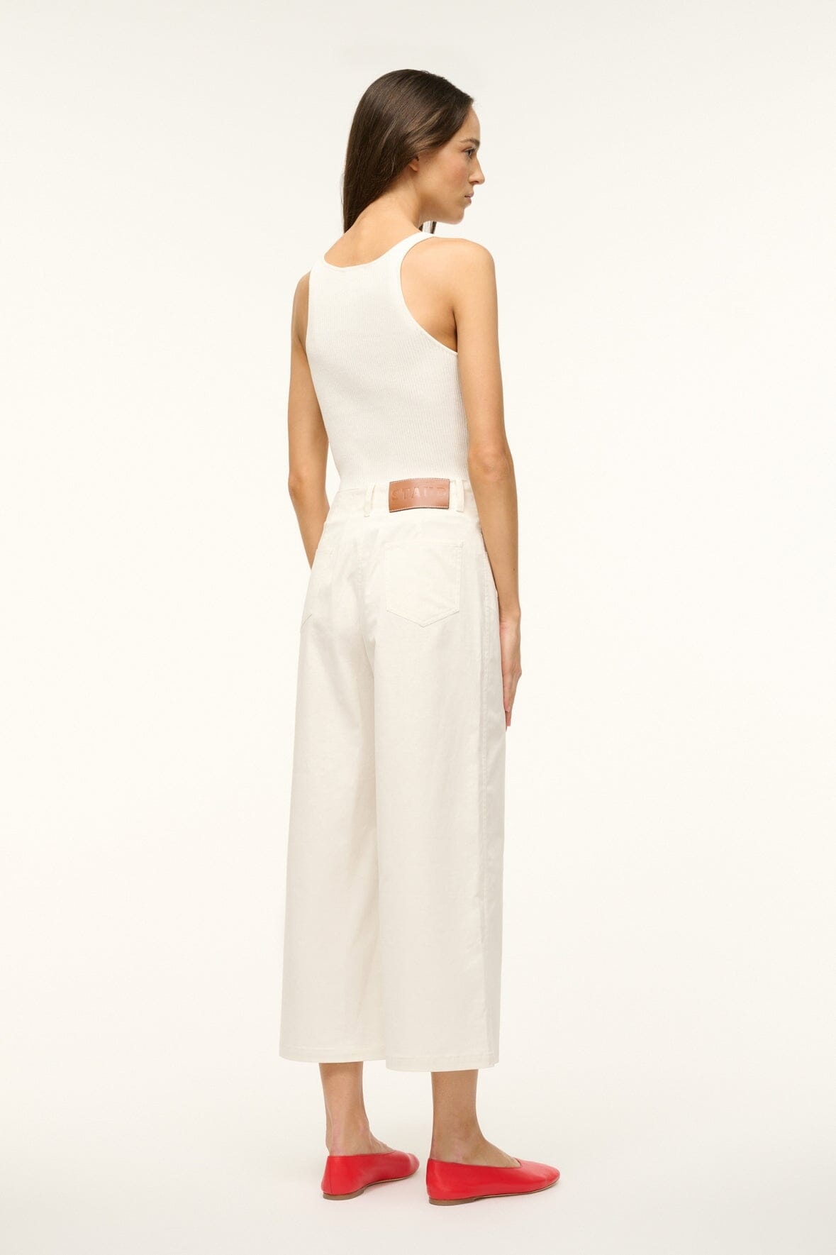 STAUD LUCA PANT IVORY - 4