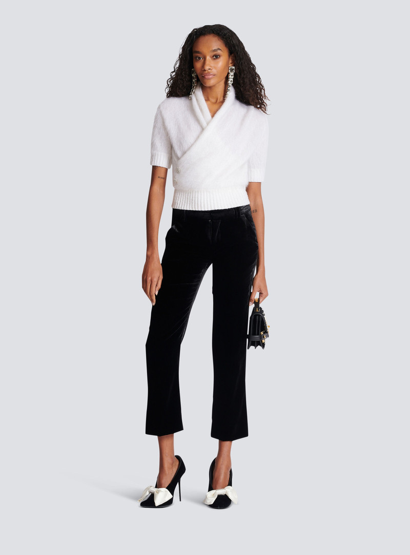 Balmain Velvet trousers outlook