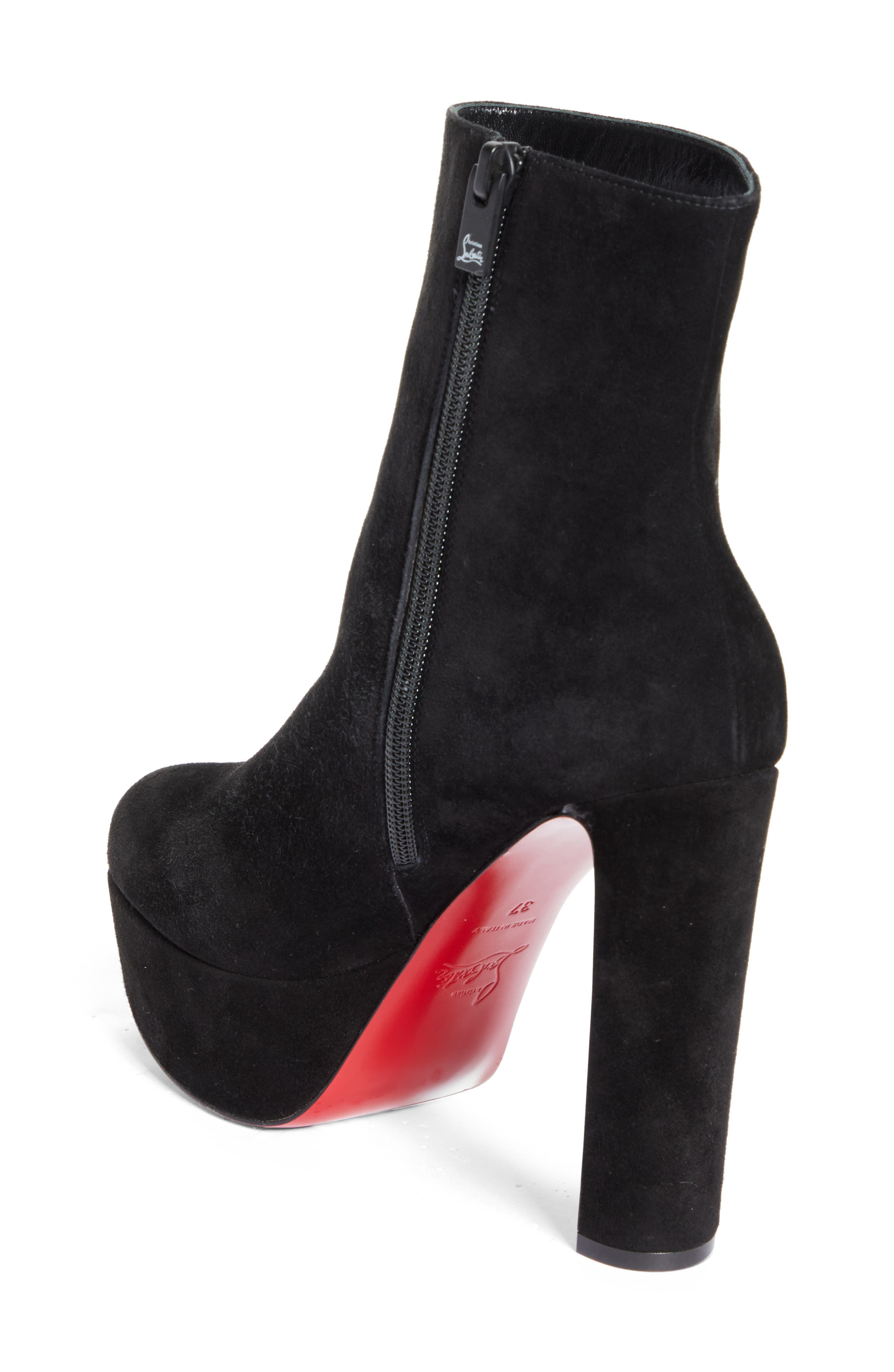 Christian Louboutin Loo Platform Bootie in Black at Nordstrom - 2