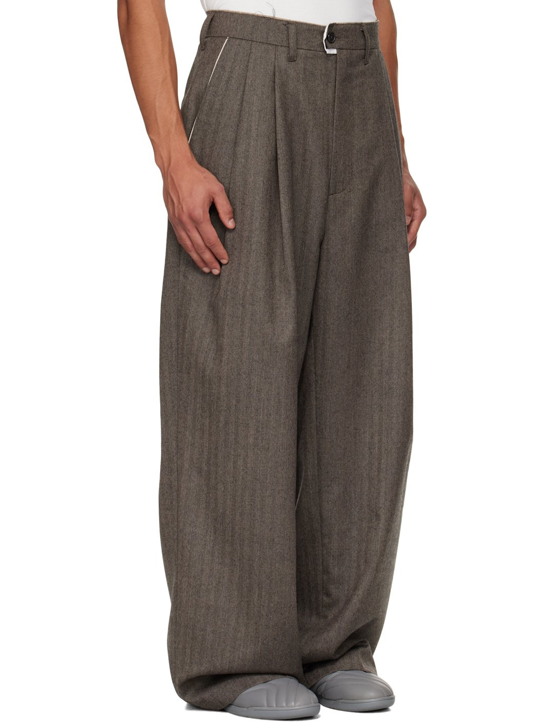Brown Suit Trousers - 2