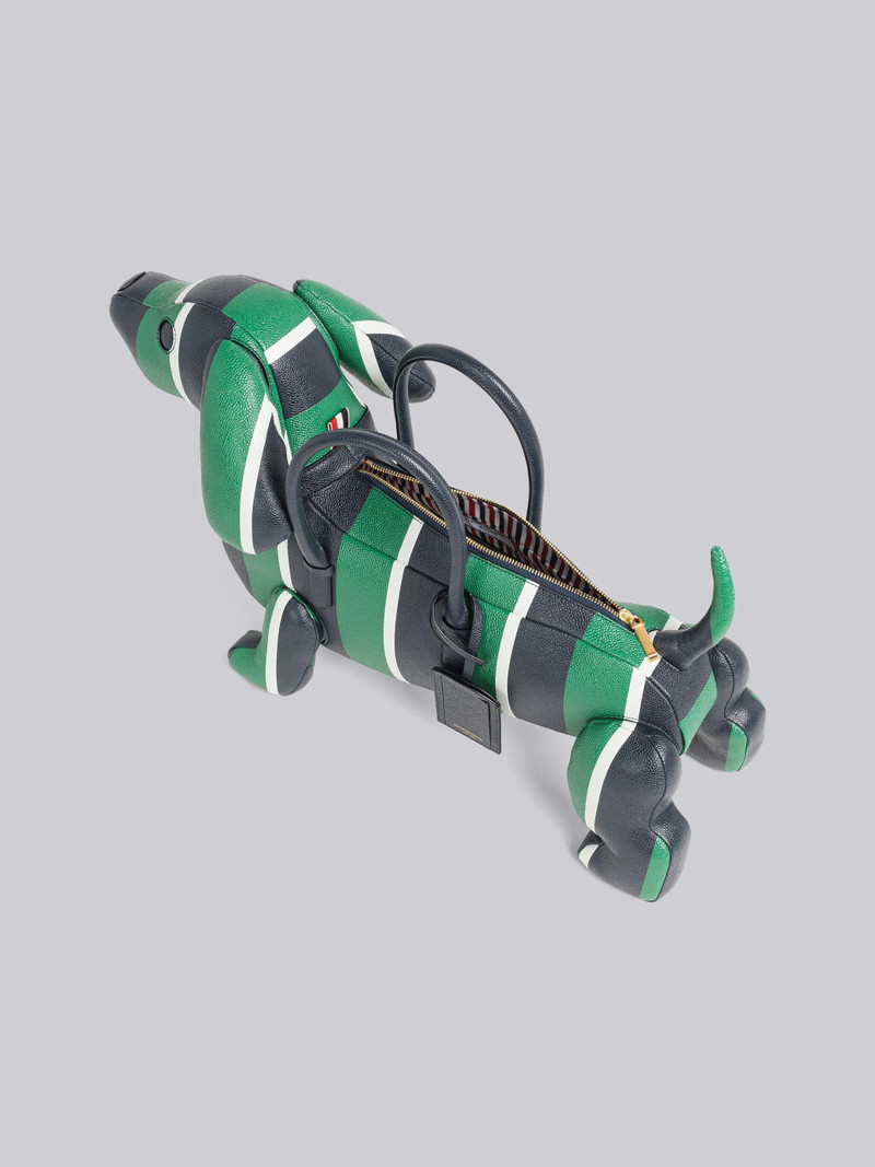 Stripe Pebble Grain Leather Hector Bag 5