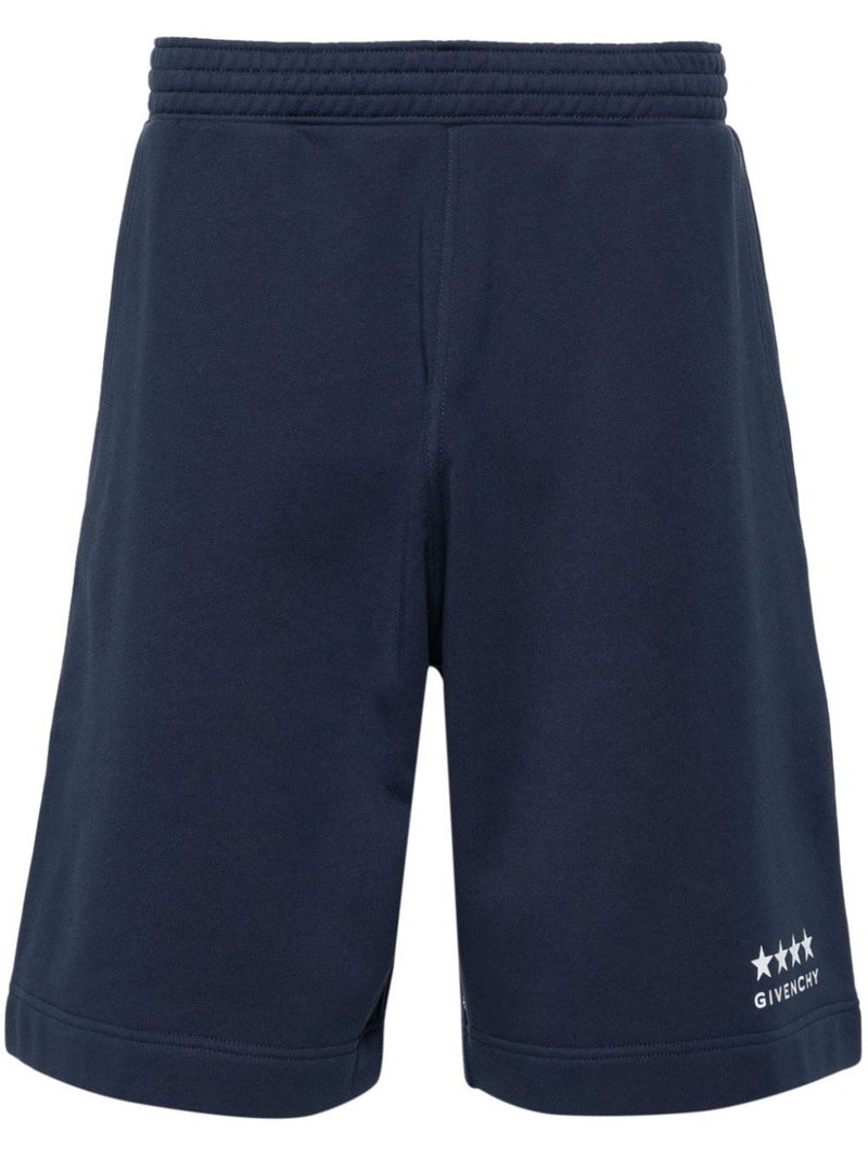 logo-print cotton shorts 1