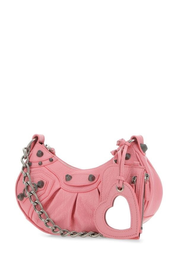 ショルダーバッグ・ポシェット BALENCIAGA Pink Nappa Leather Le Cagole Xs Crossbody Bag Balenciaga Le Cagole Shoulder Bag XS Pink in Lambskin