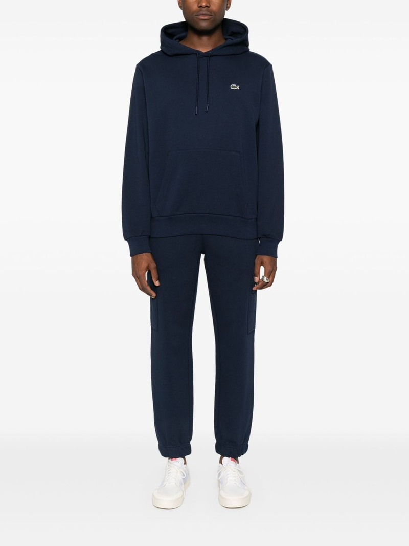 LACOSTE logo-embroidered hoodie outlook