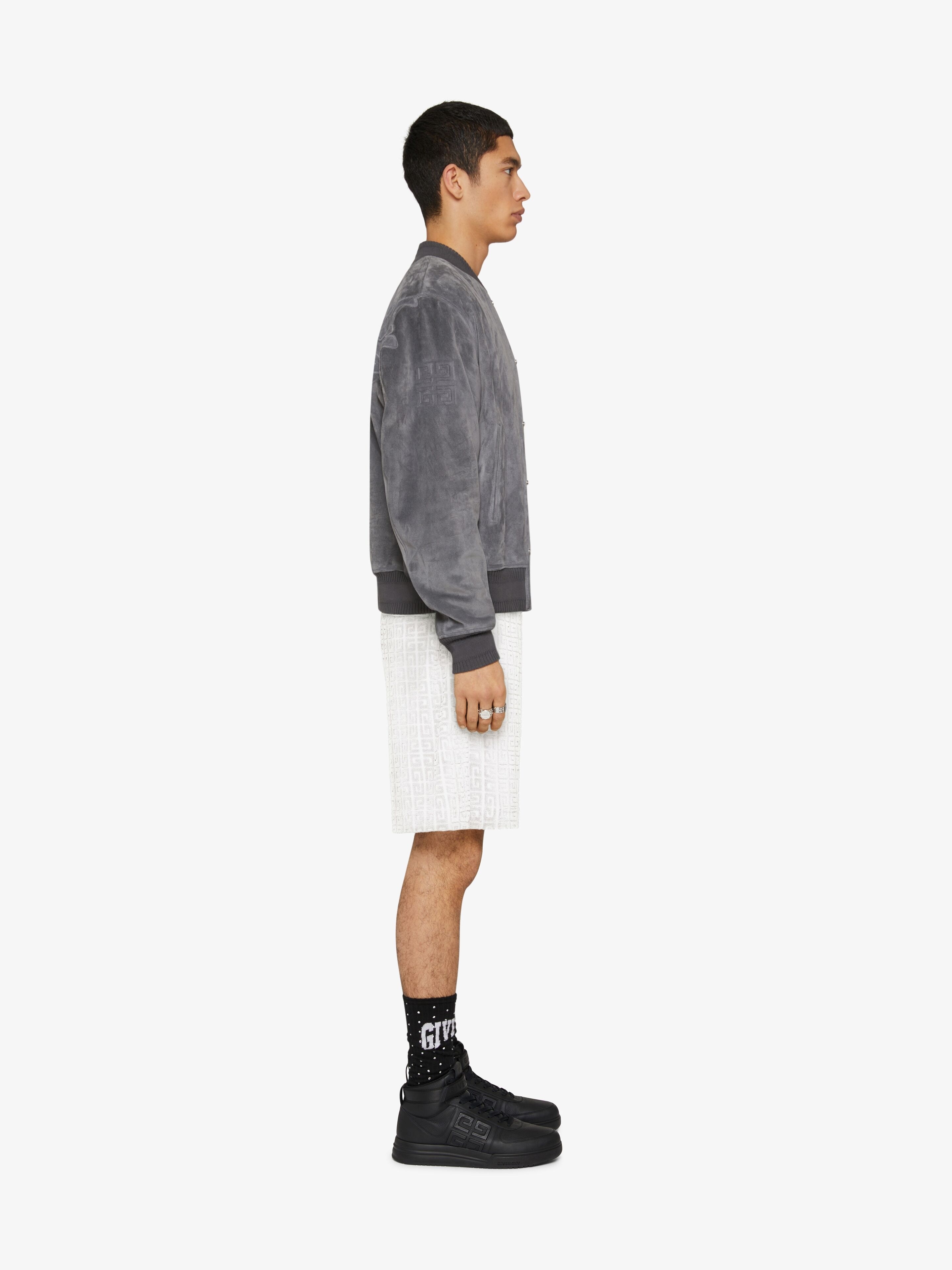 BERMUDA SHORTS IN 4G TOWELLING COTTON JACQUARD - 3