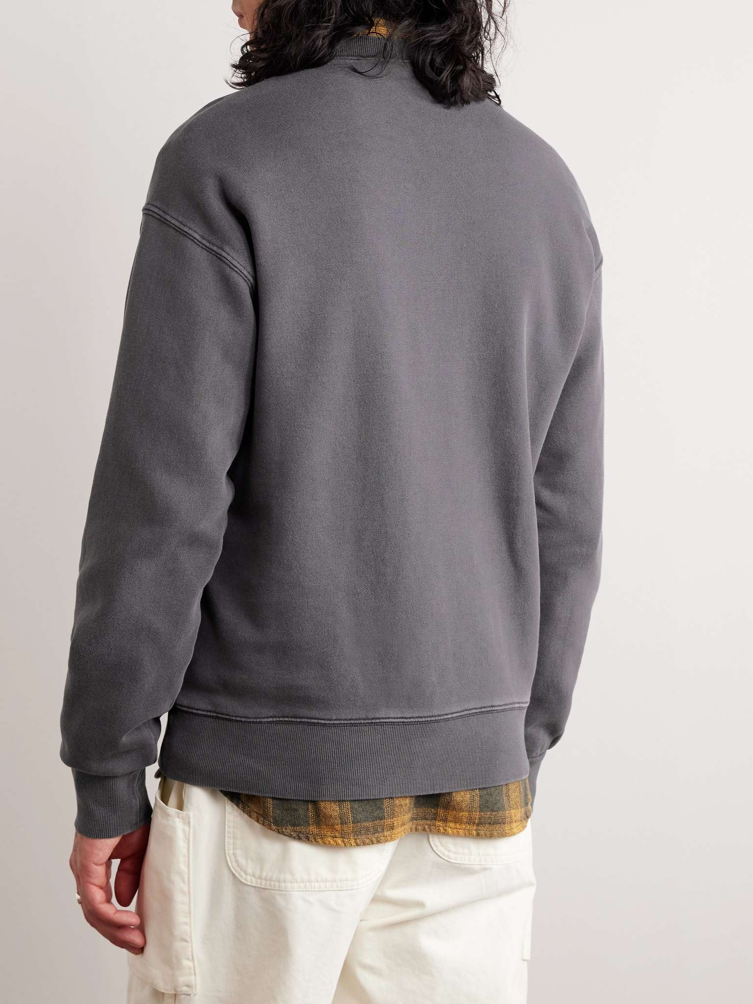 Nelson Logo-Appliquéd Garment-Dyed Cotton-Jersey Sweatshirt - 7