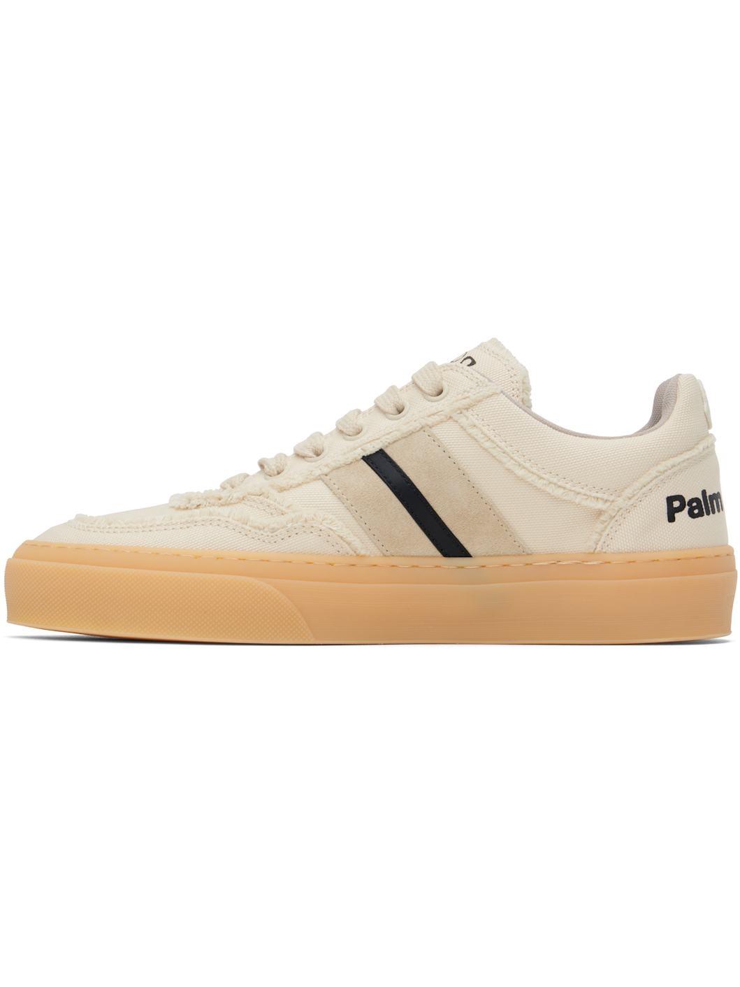 Moncler x Palm Angels Beige Low Top Sneakers - 3