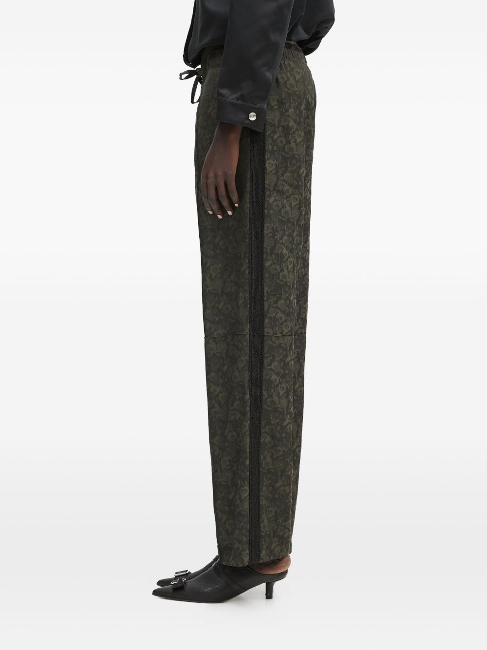 floral-print trousers - 2