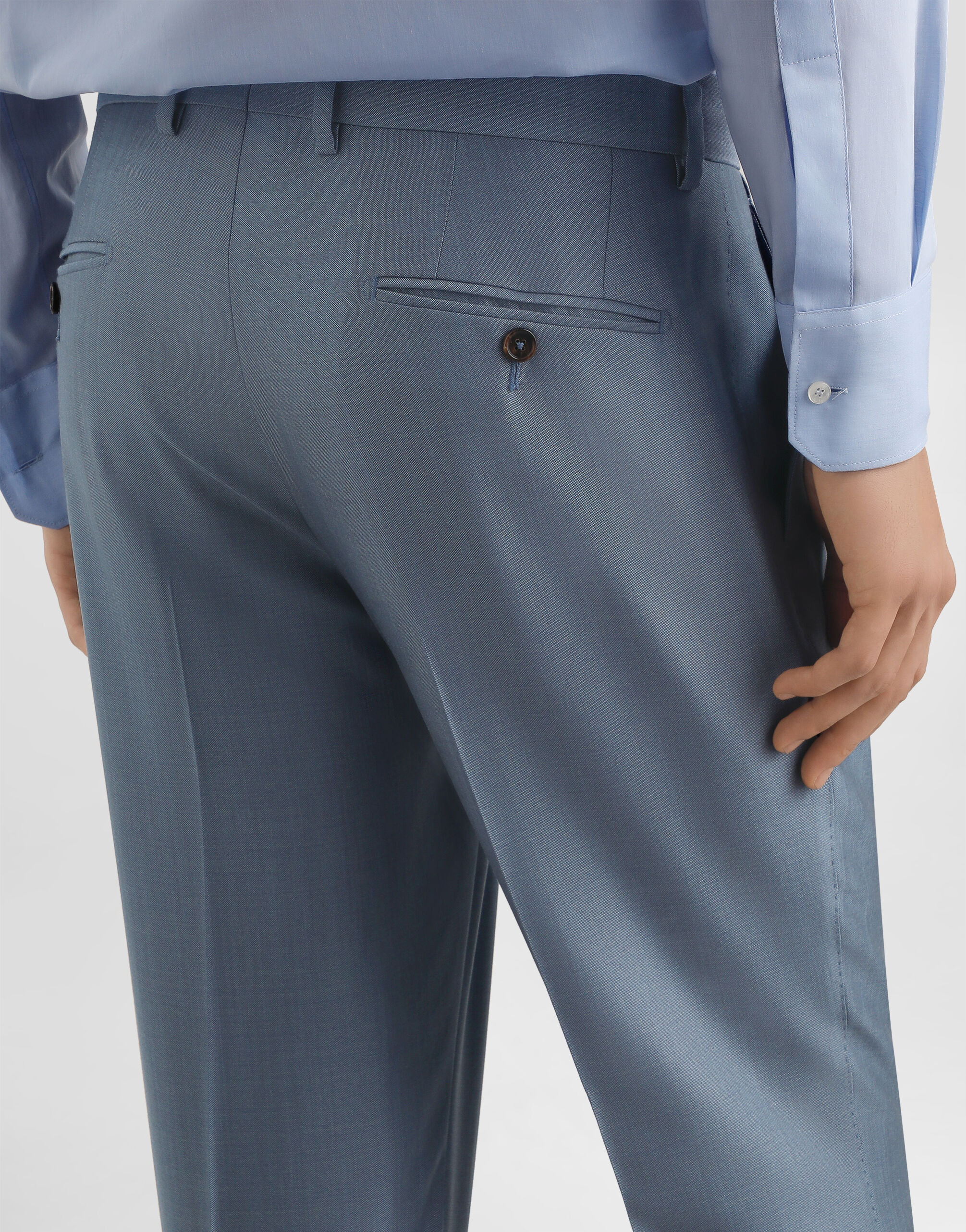Single-breasted wool and silk  suit - 7