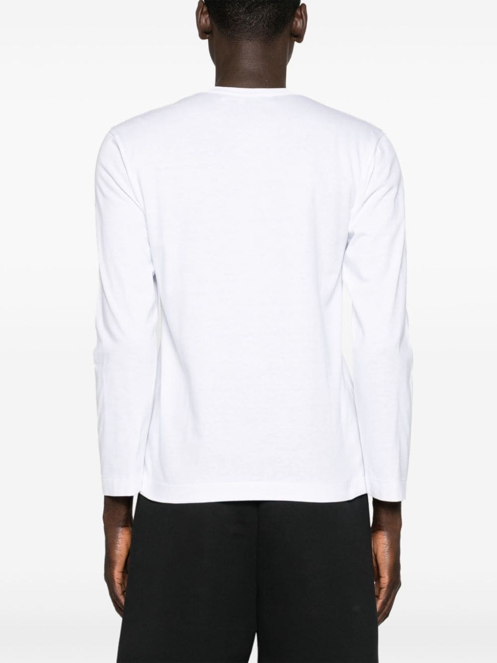 heart-patch cotton T-shirt - 5
