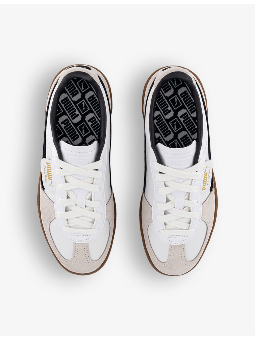 Palermo logo-tab suede low-top trainers - 2