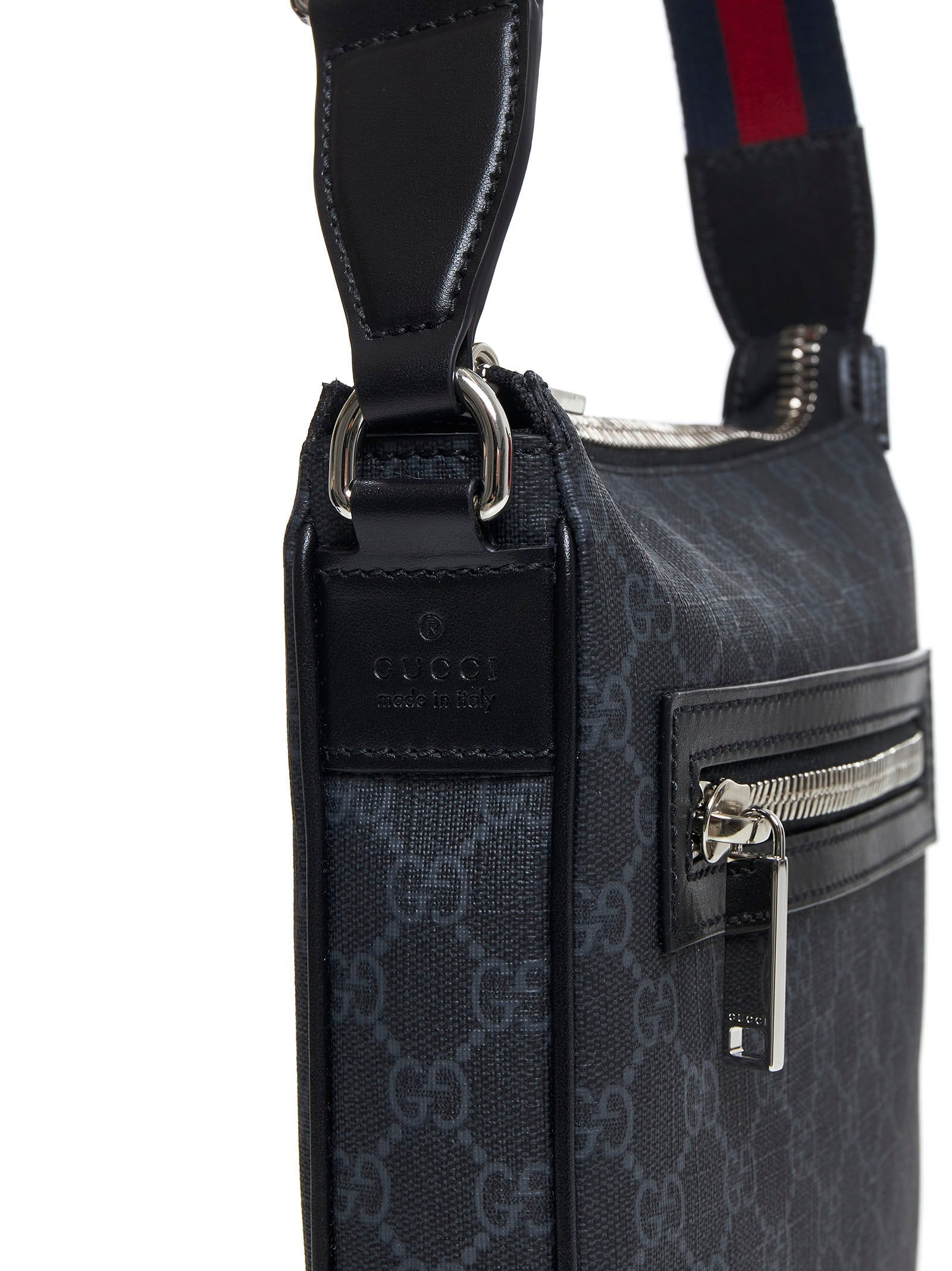 Gucci Men Small Gg Black Shoulder Bag - 4