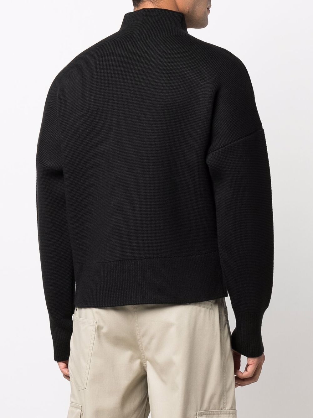 zip-detail funnel-neck jumper - 4