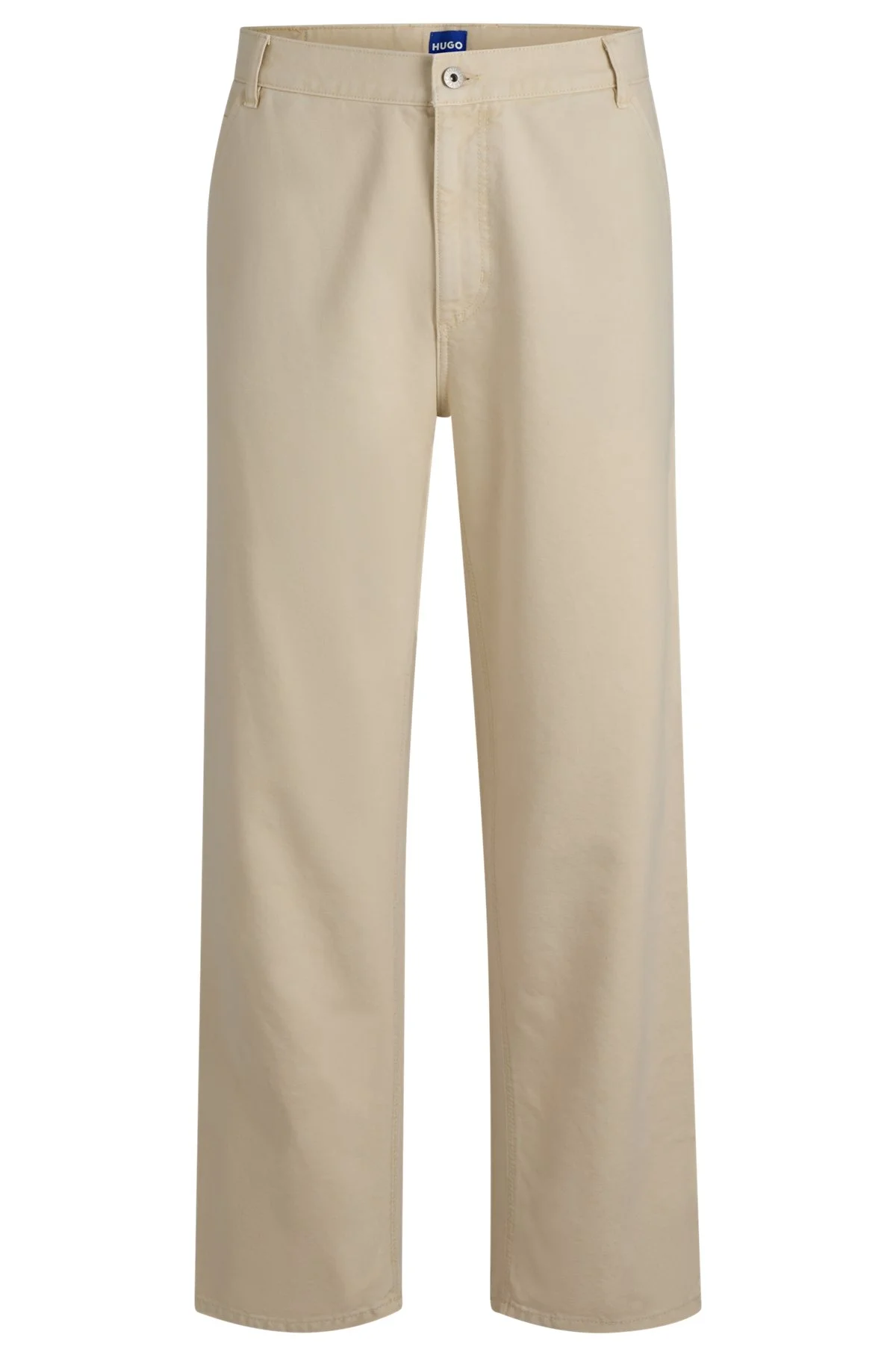 BAGGY-FIT TROUSERS IN COTTON CANVAS - 1