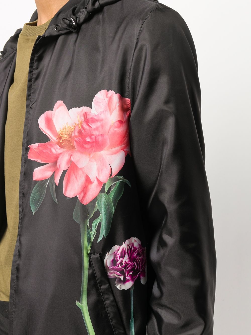 Flowersity print hooded jacket - 5