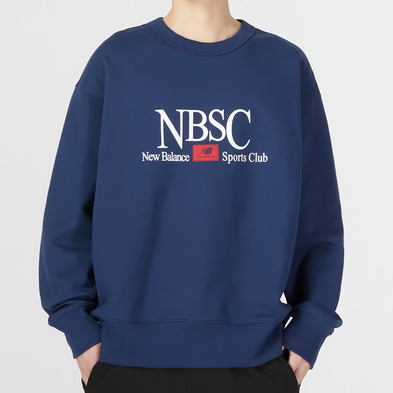 New Balance NBSC Crew Sweatshirt 'Navy' AMT31556-NNY - 3