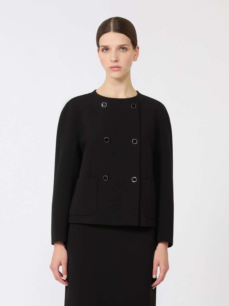 OMBROSA Boxy jacket in cady - BLACK 3