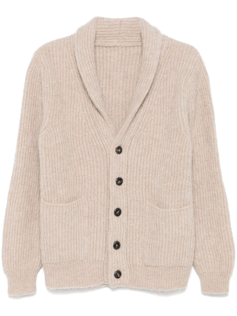 brushed-finish cardigan 1