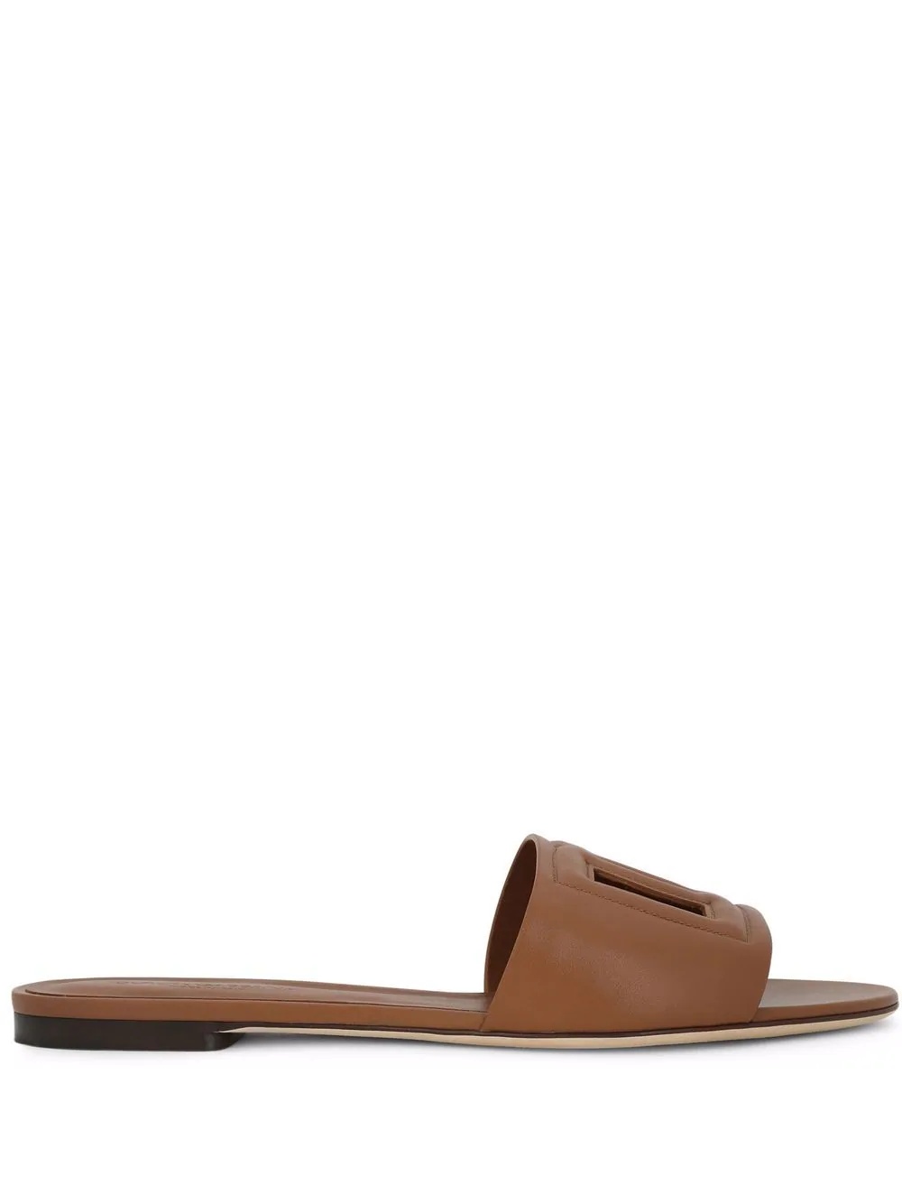 DG Logo leather sandals - 1