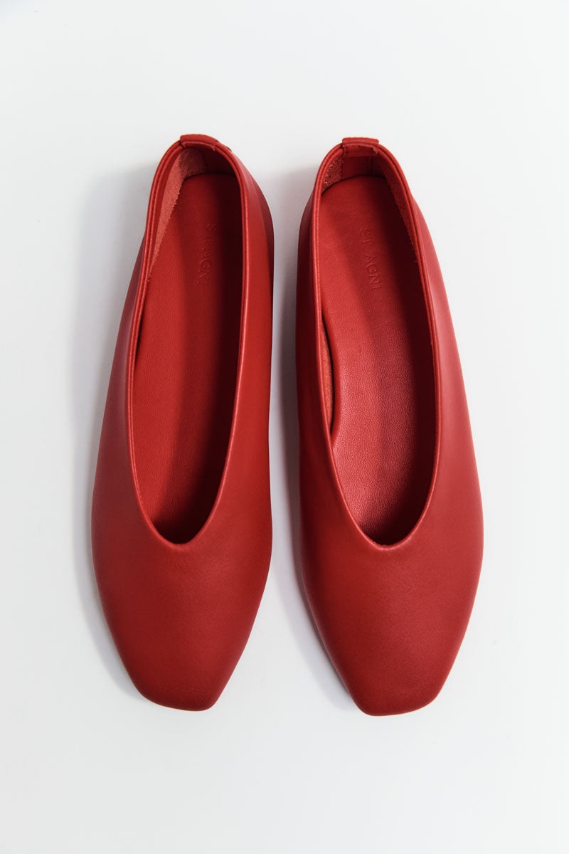 Soft Glove Ballet Flat - Rosso - 3