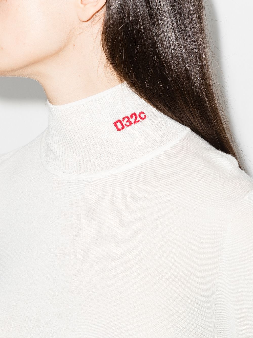 logo-embroidered roll-neck jumper - 4