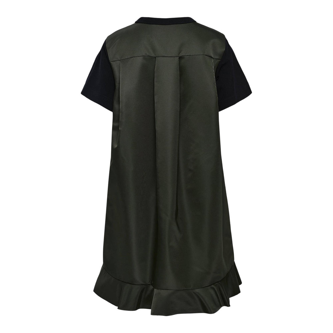 Nylon Twill X Cotton Jersey Dress - 2