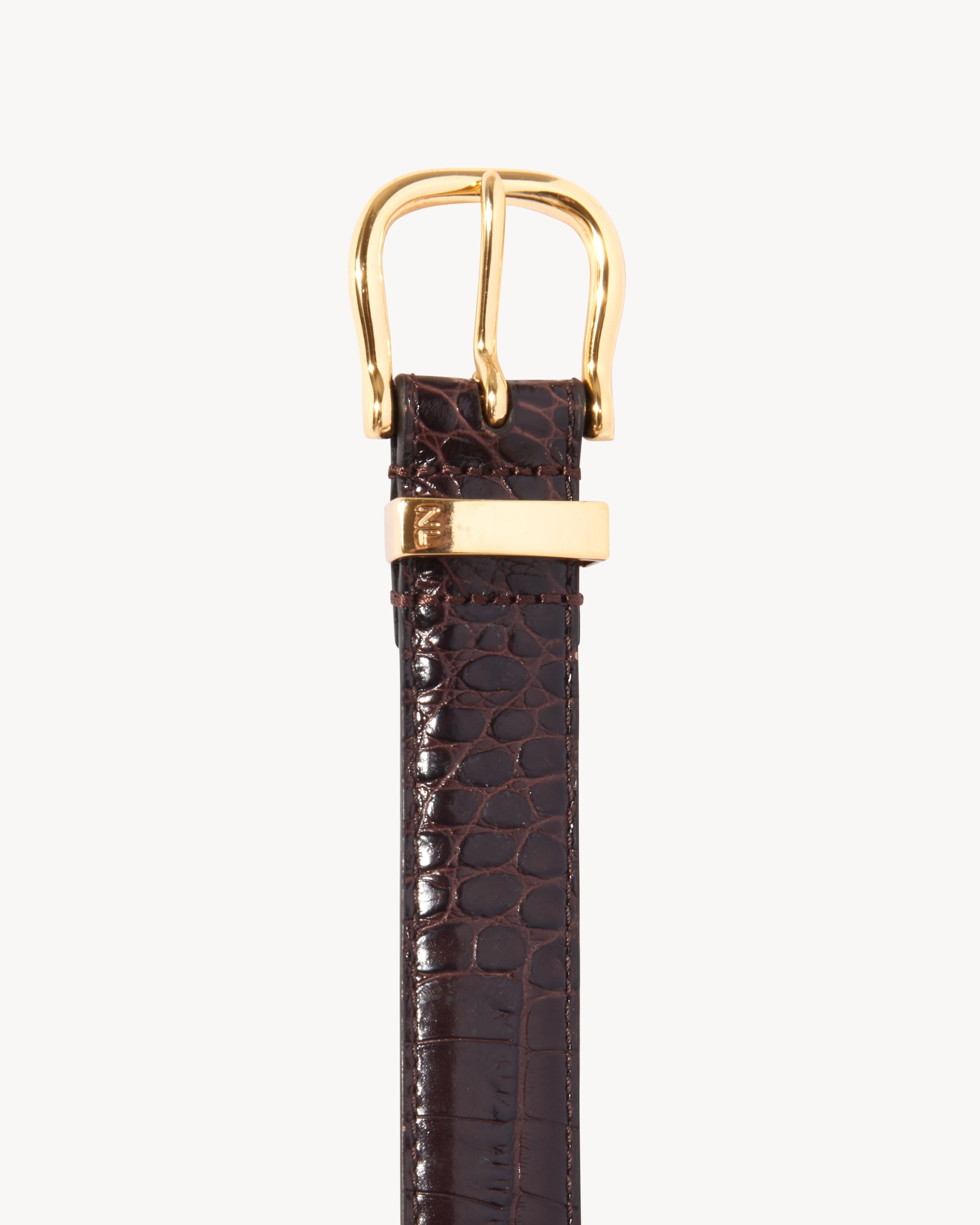 LOUISE BELT - CROC EMBOSSED CALFSKIN - 3