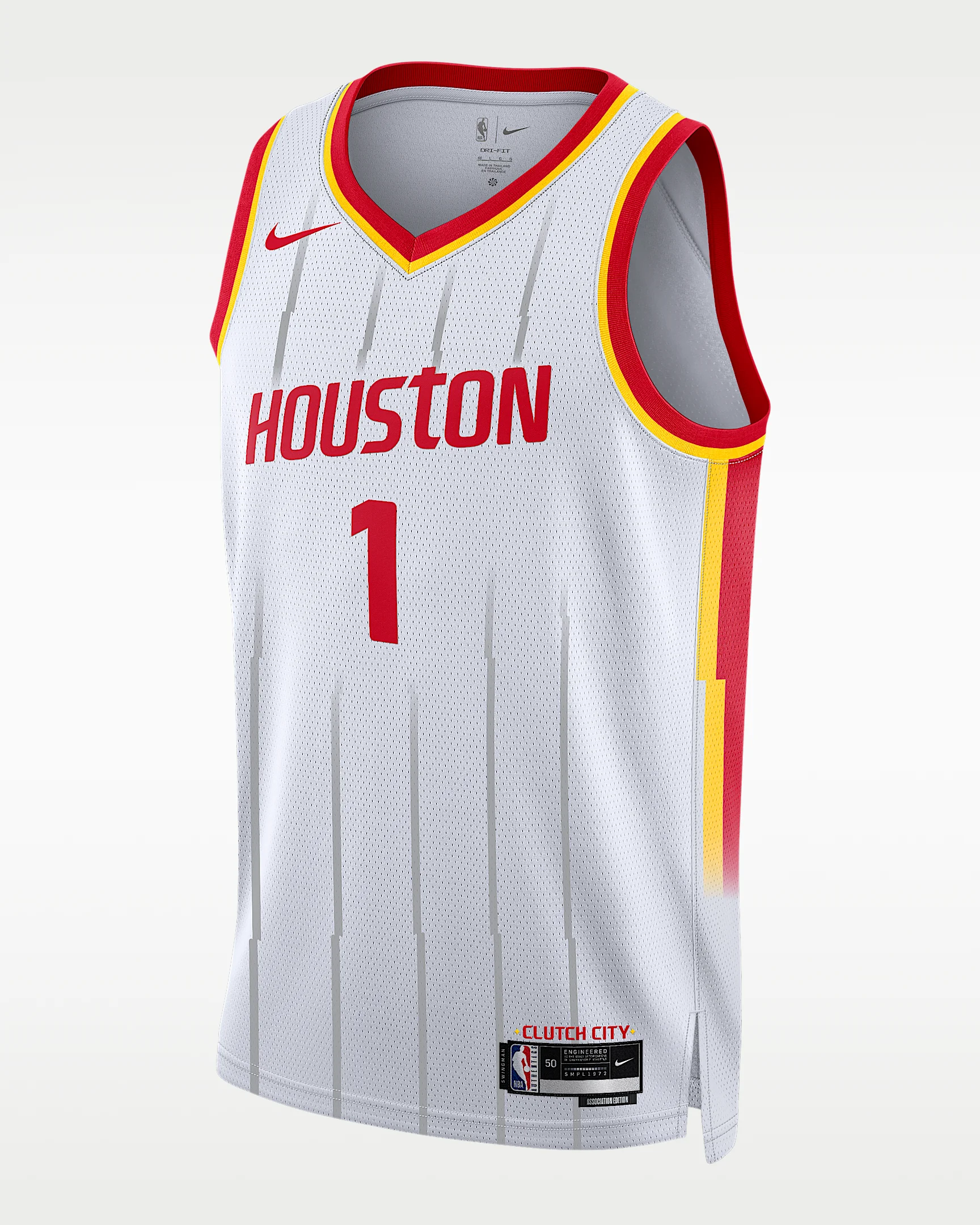 Houston Rockets Amen Thompson Association Edition Men's Nike Dri-FIT NBA Swingman Jersey - 1