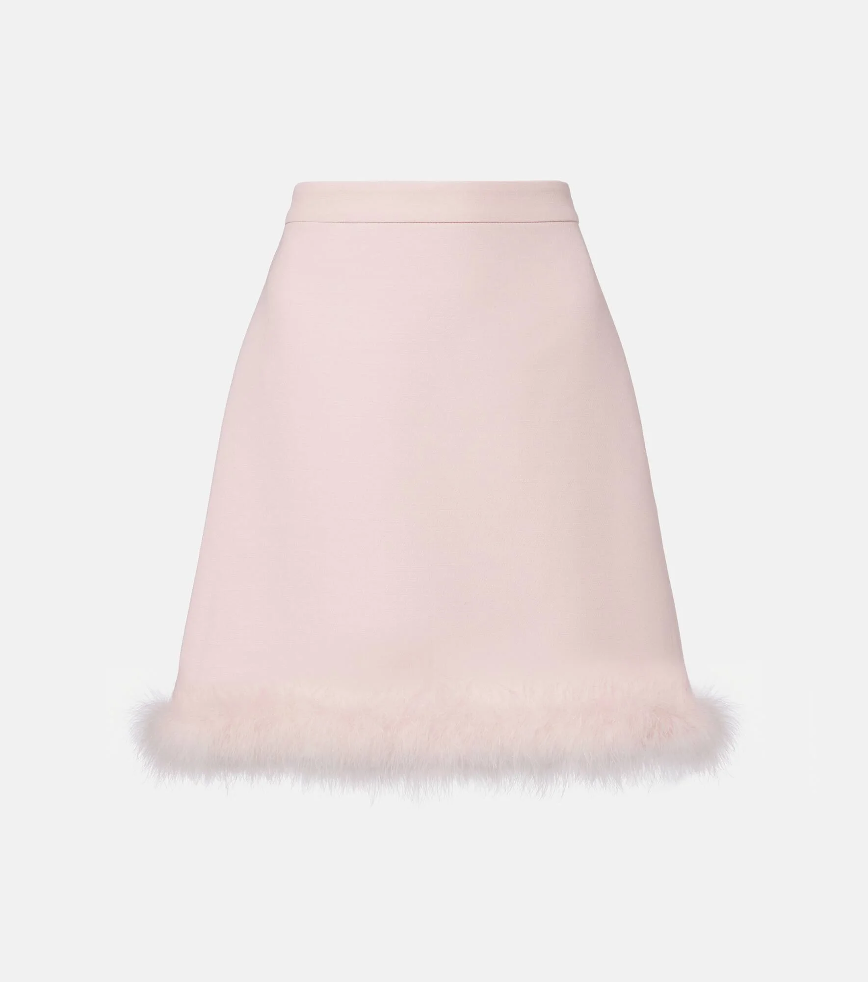Crepe Couture feather-trimmed miniskirt - 1