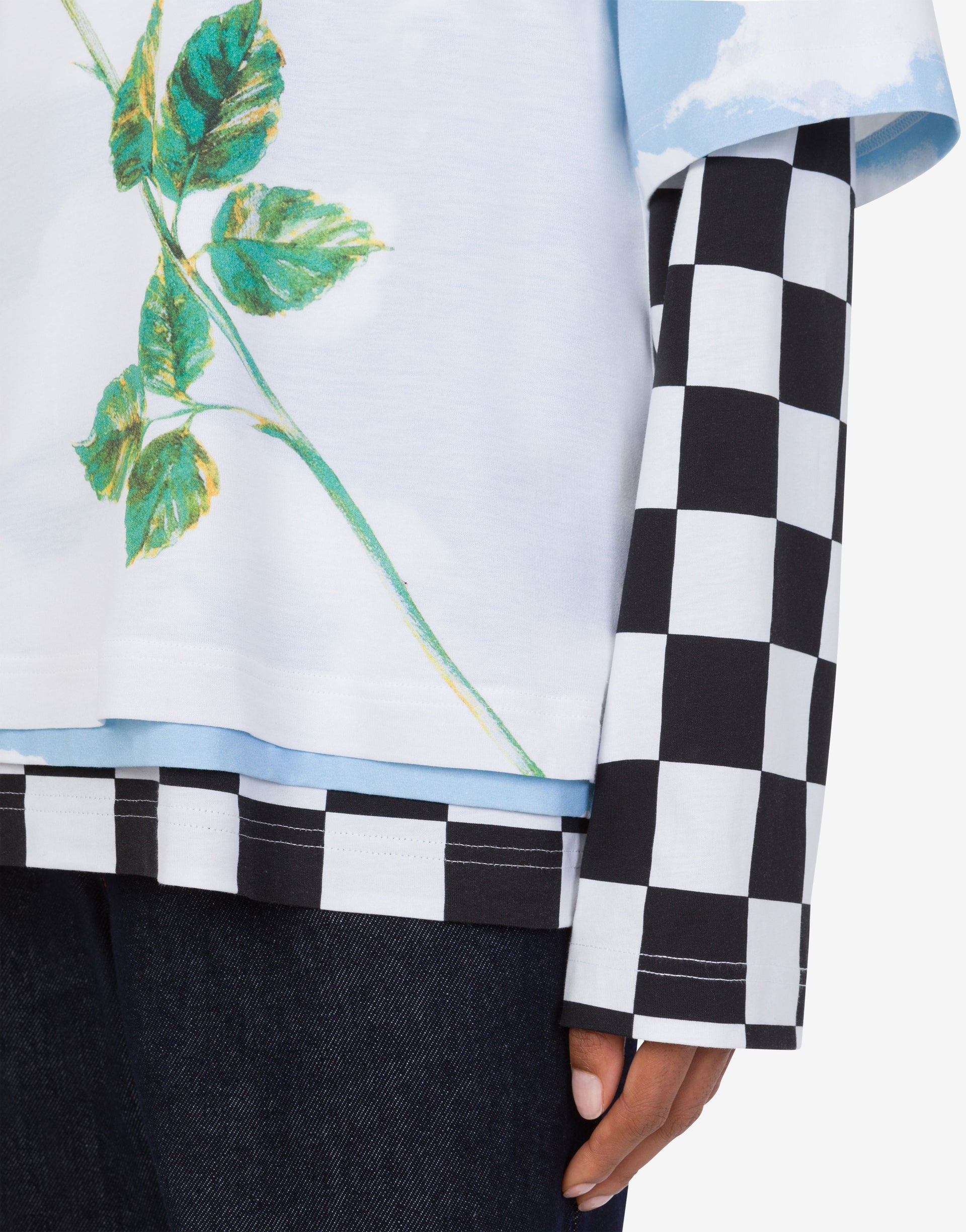 LIGHTWEIGHT JERSEY T-SHIRT WITH PRINTS - 3