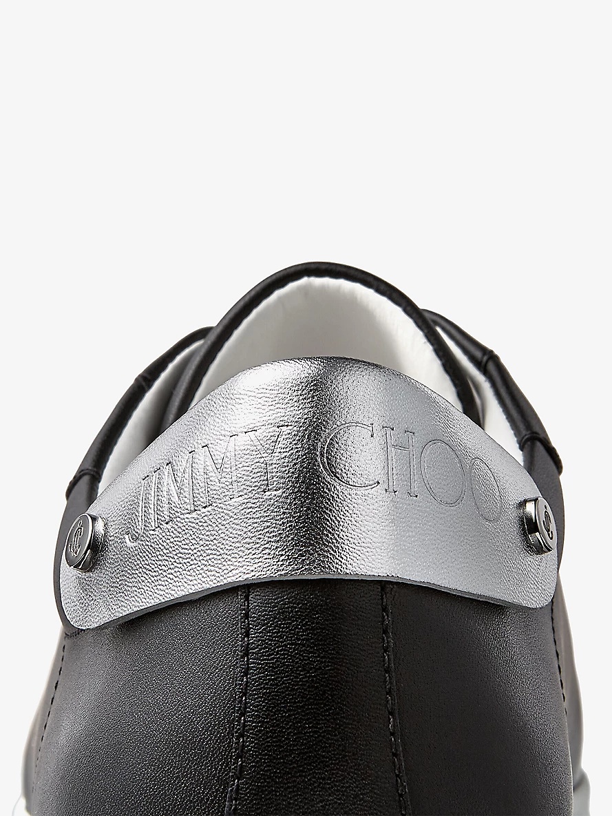 Rome/M branded leather low-top trainers - 4