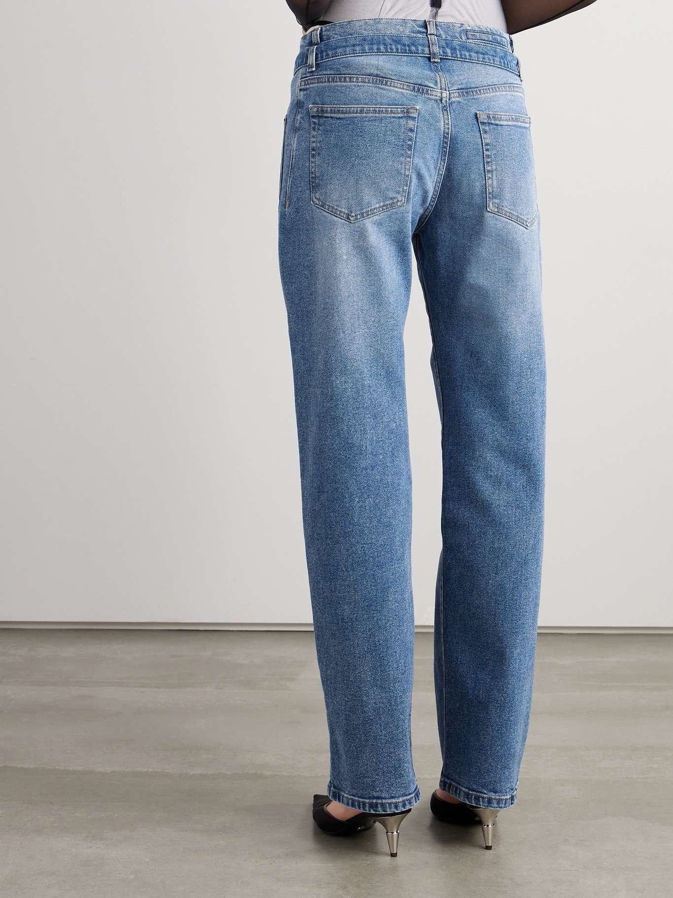 Ellsworth belted high-rise straight-leg jeans - 4